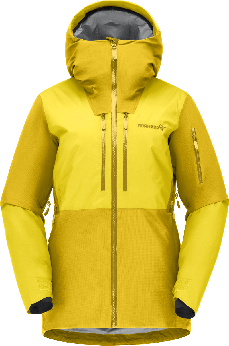 lofoten Gore-Tex thermo100 Jacket W's Blazing Yellow/Sulphur