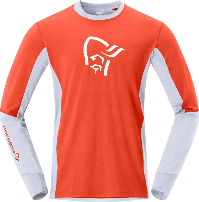 lofoten corespunUll Long sleeve M's Arednalin/Light Grey