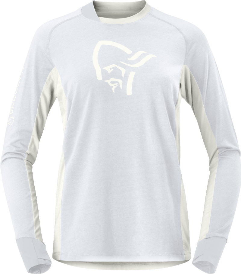lofoten corespunUll Long sleeve W's Light Grey/Snowdrop