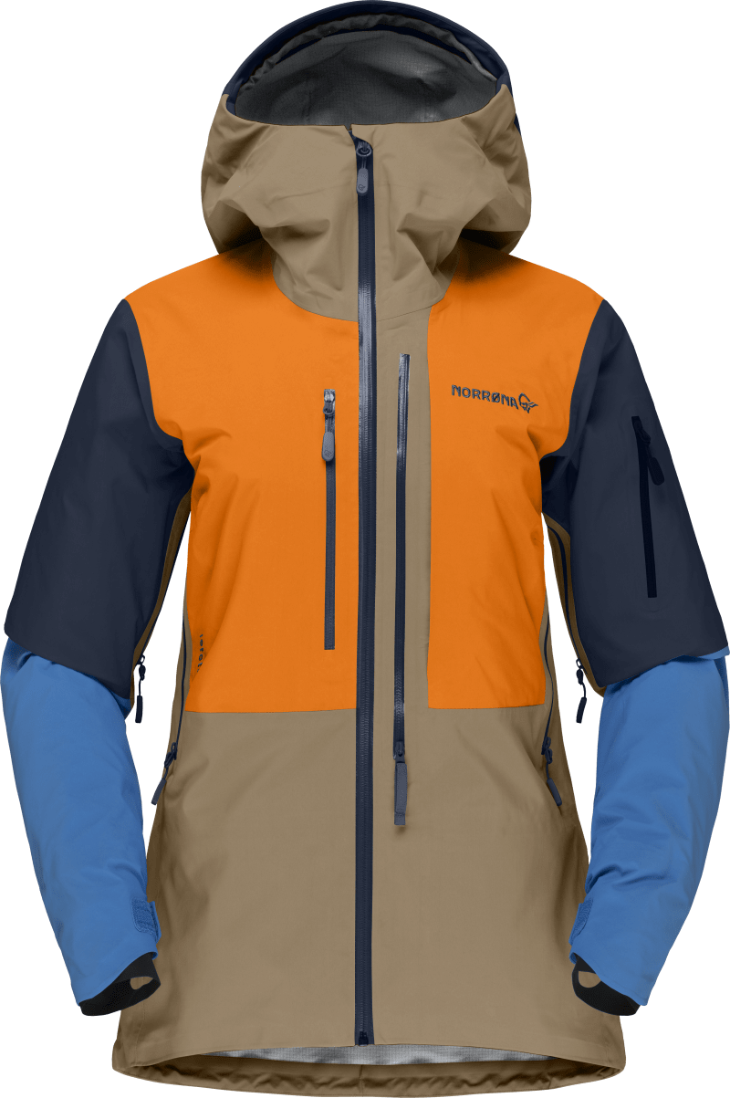 lofoten Gore-Tex Pro Jacket W's Elmwood/Orange Popsicle