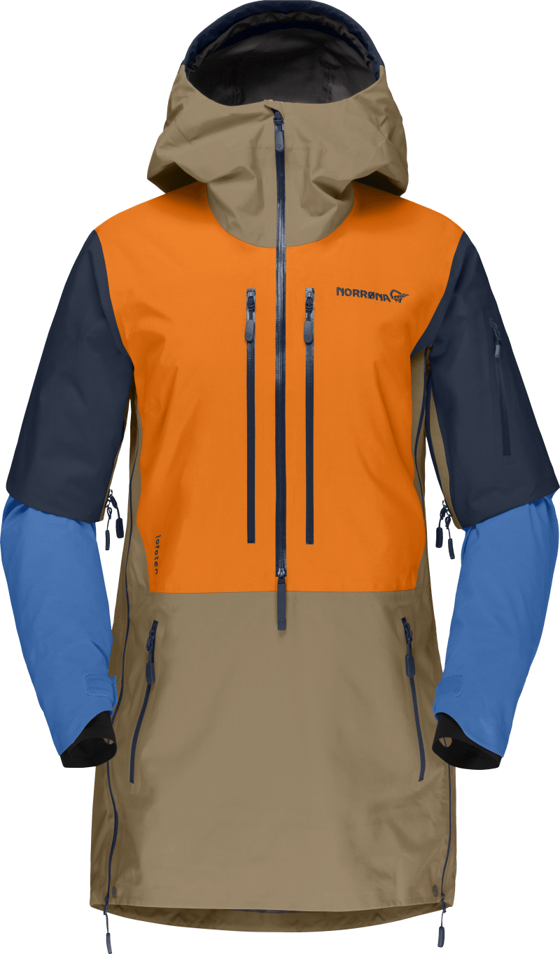 lofoten Gore-Tex Pro Anorak W's Elmwood/Orange Popsicle