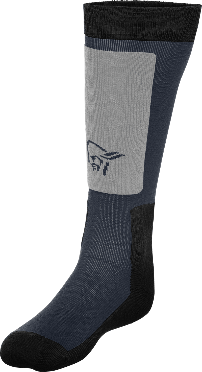 lofoten mid merinoUll long Socks Cool Black