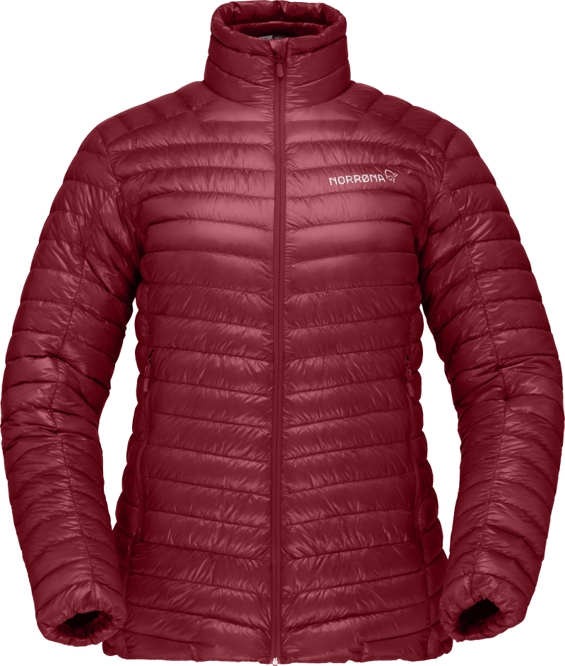 trollveggen superlight down850 Jacket W's Rhubarb