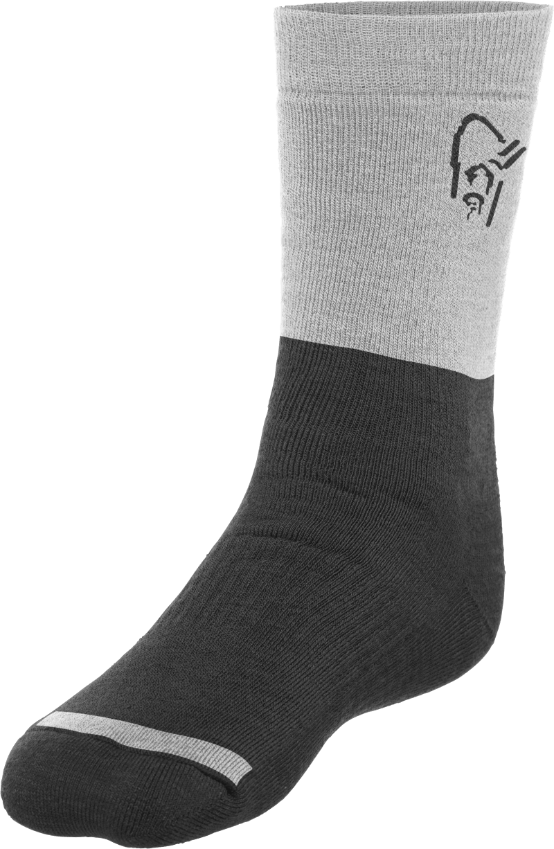 trollveggen heavy merinoUll Socks Caviar Black