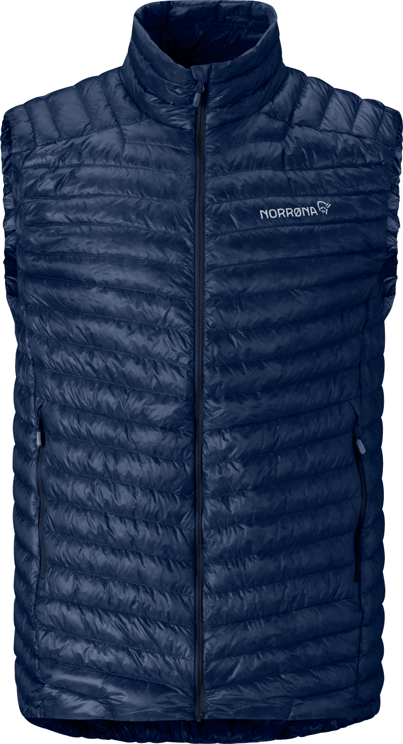 trollveggen down800 super light Vest M's Indigo Night