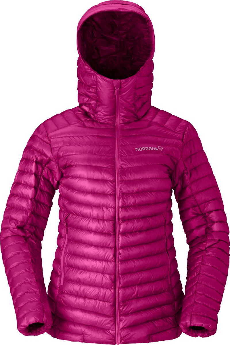 trollveggen down800 super light Hood W's Festival Fuchsia