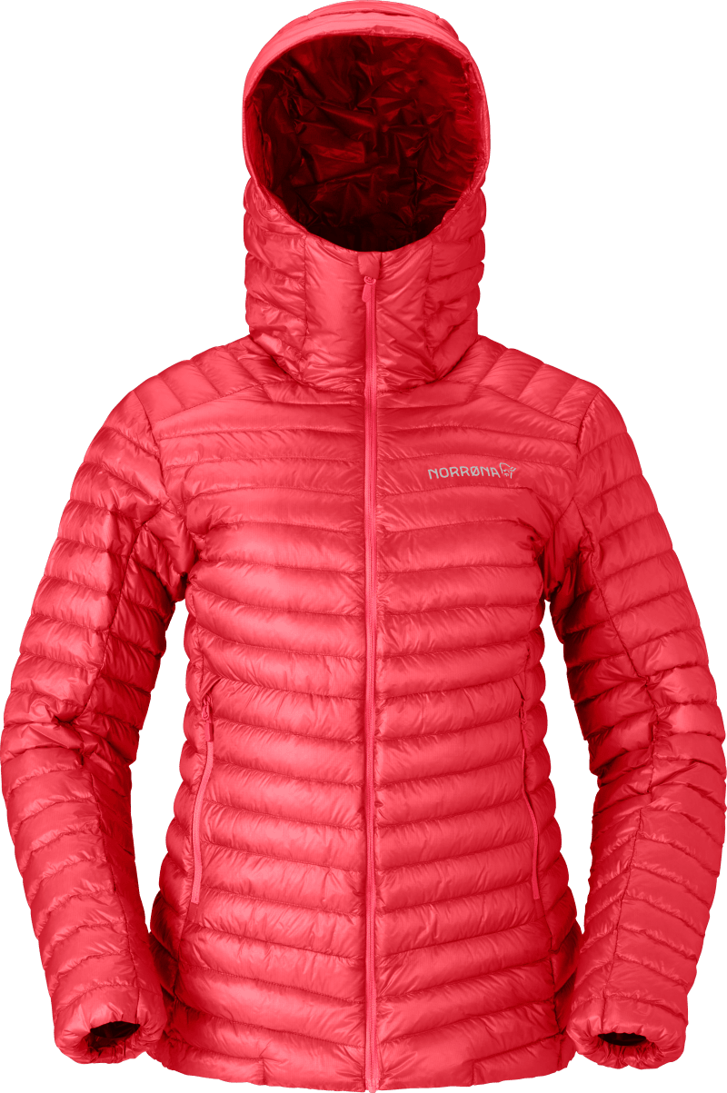 trollveggen down800 super light Hood W's Watermelon