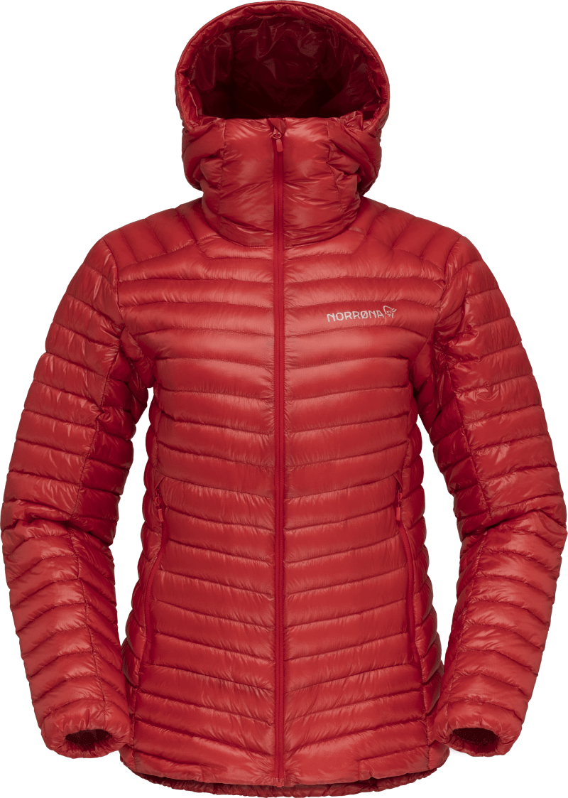 trollveggen superlight down850 Hood W's True Red
