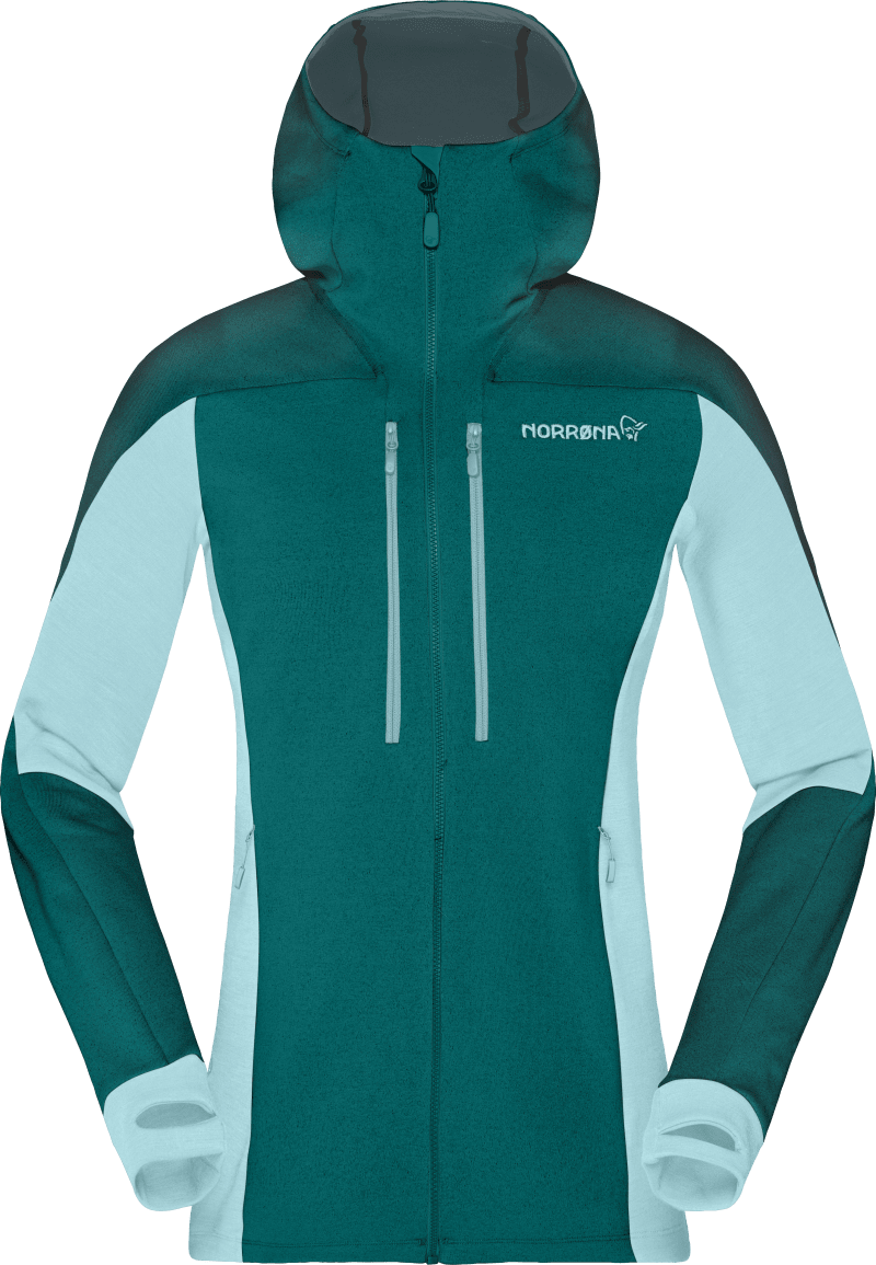 trollveggen Powerstretch Pro Zip Hood W's Everglade