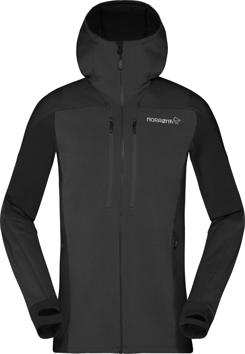 trollveggen Powerstretch Pro Zip Hood W's Caviar Black