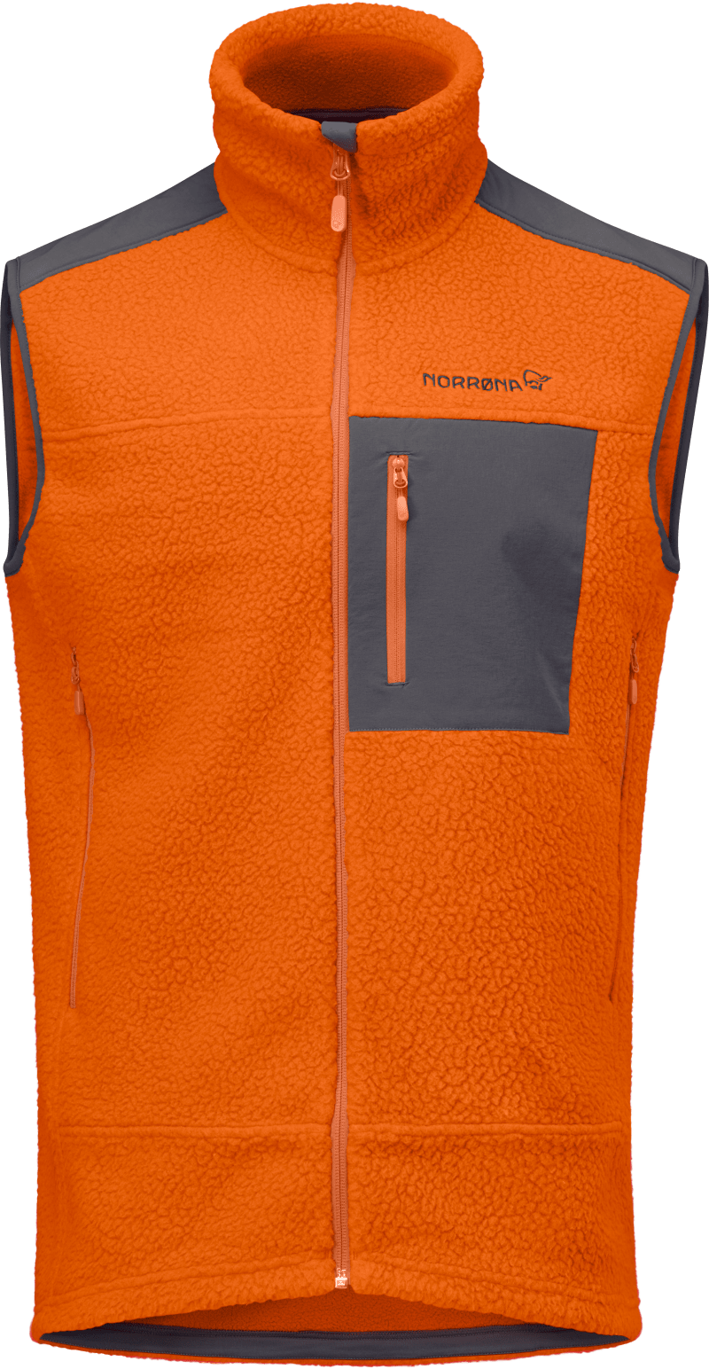 trollveggen warm3 Vest M's Gold Flame