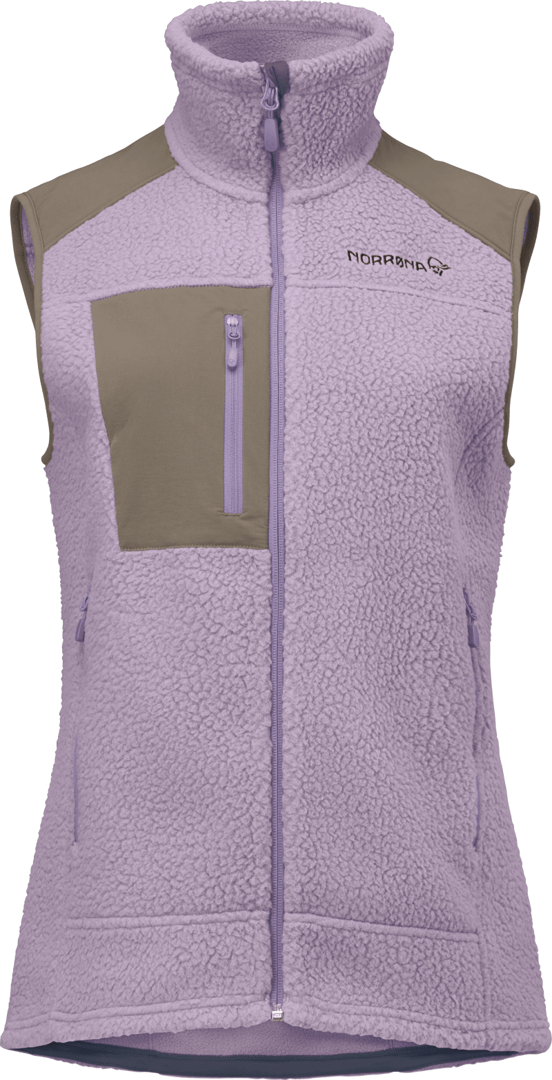 trollveggen warm3 Vest W's Purple Sage