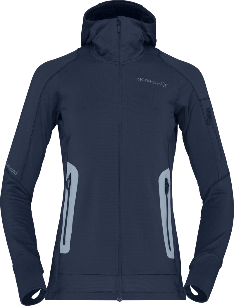 falketind Power Grid Zip Hood W's Indigo Night