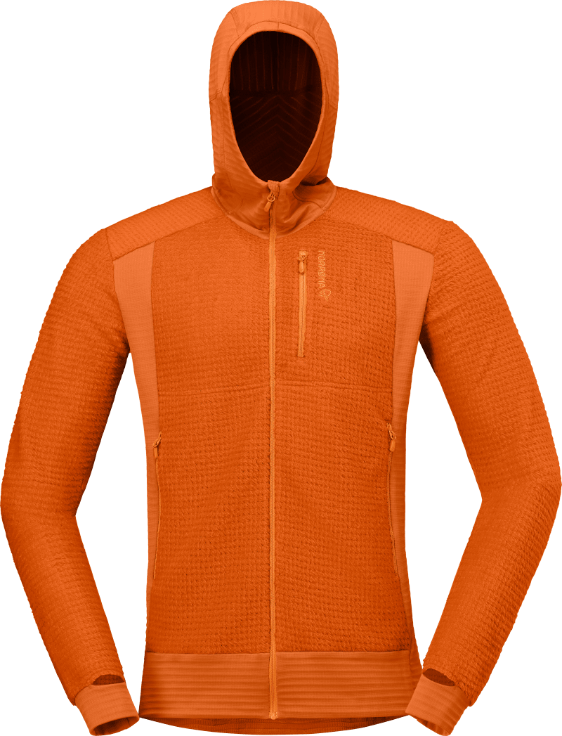 falketind alpha120 Zip Hood M's Gold Flame