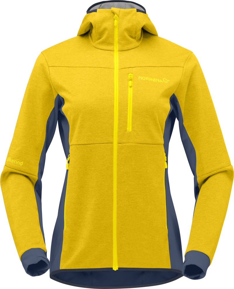 falketind warm2 Octa Hood W's Sulphur