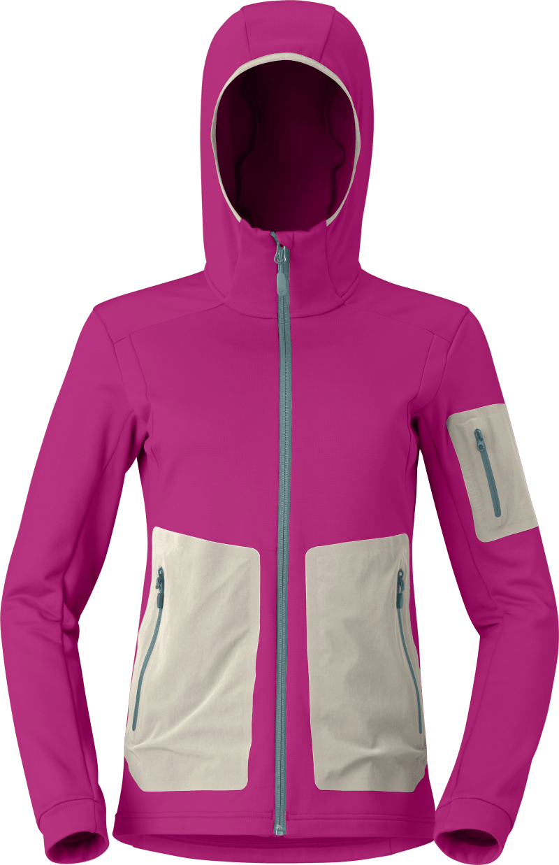 falketind warm2 stretch Hood W's Festival Fuchsia