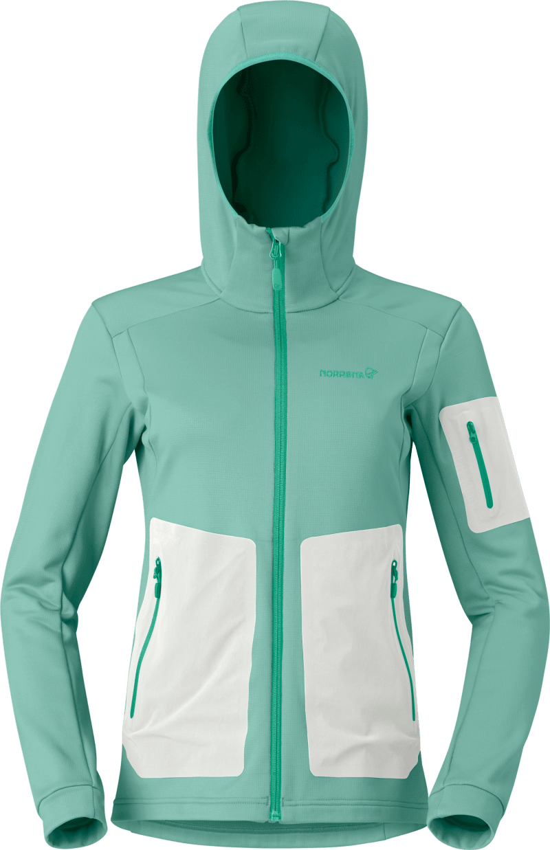 falketind warm2 stretch Hood W's Malachite Green