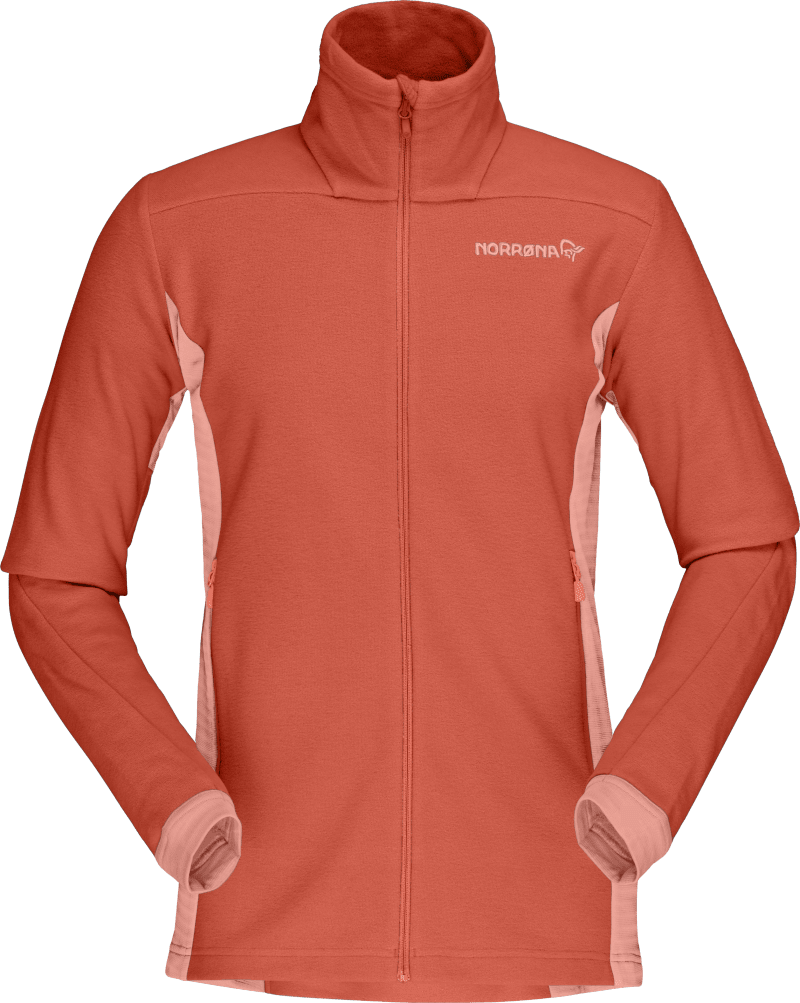 falketind warm1 Jacket W's Orange Alert/Peach Amber