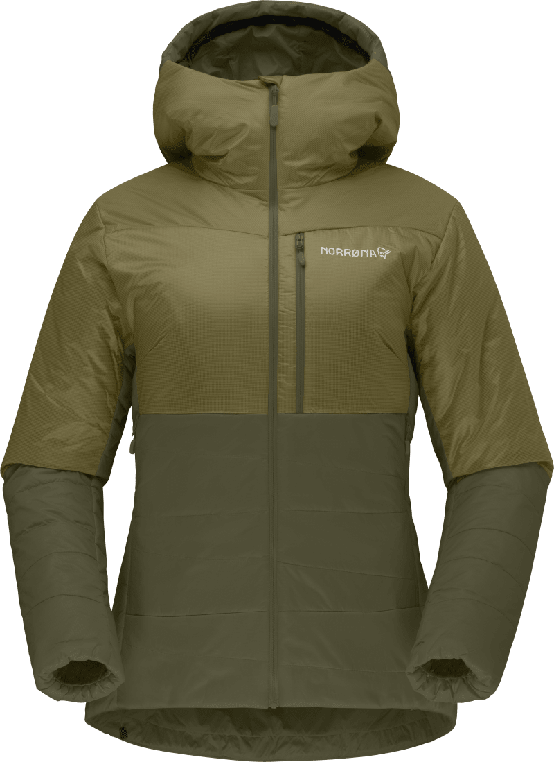 falketind thermo60 Hood W's Olive Drab/Olive Night