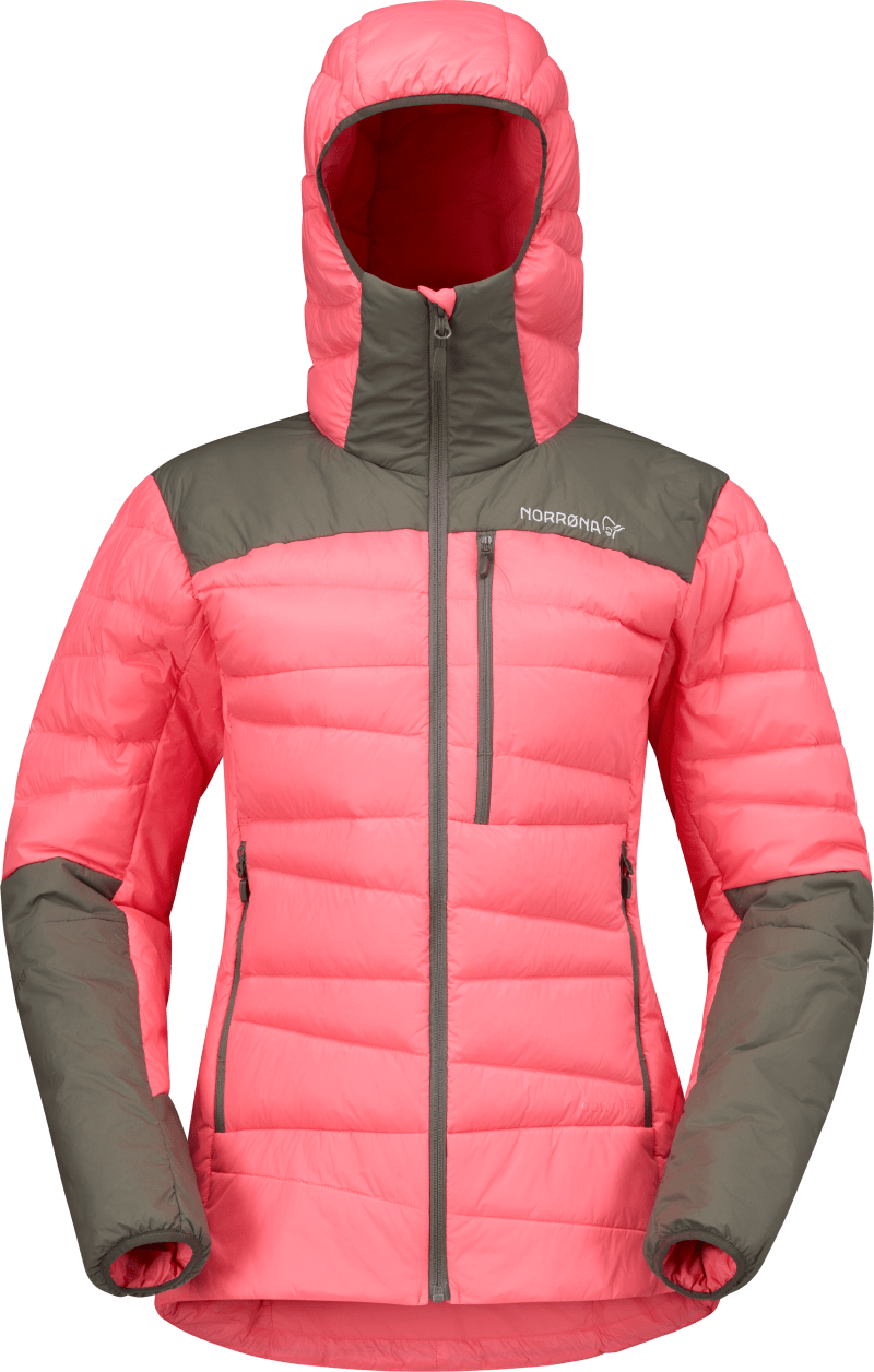 falketind down750 Zip Hood W's Calypso Coral