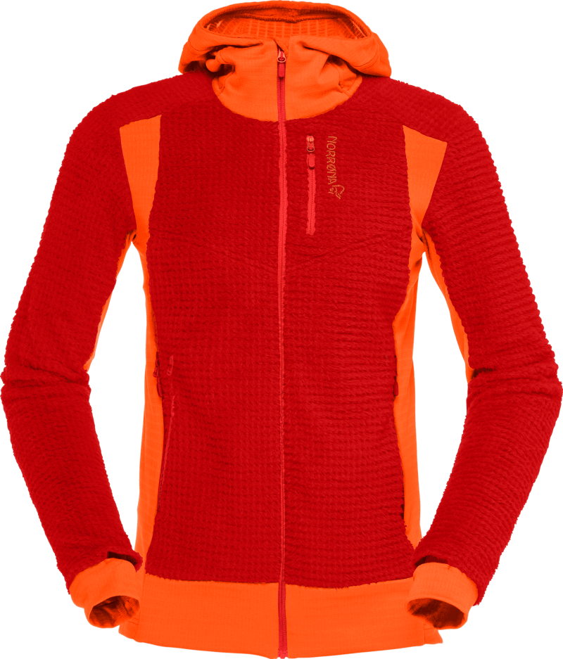 falketind alpha120 Zip Hood W's Aura Orange