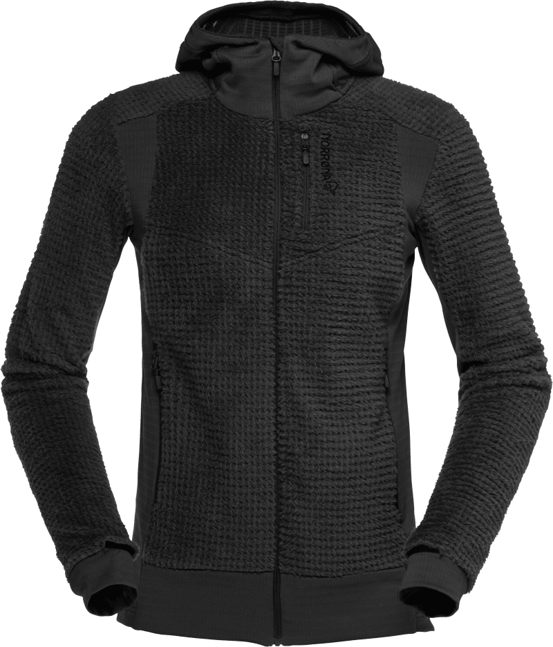 falketind alpha120 Zip Hood W's Caviar Black