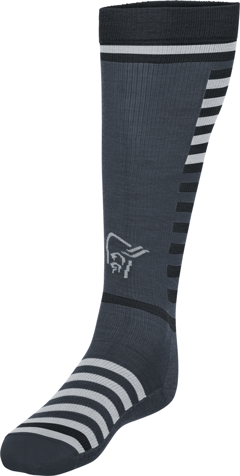 lyngen light merinoUll long Socks Cool Black
