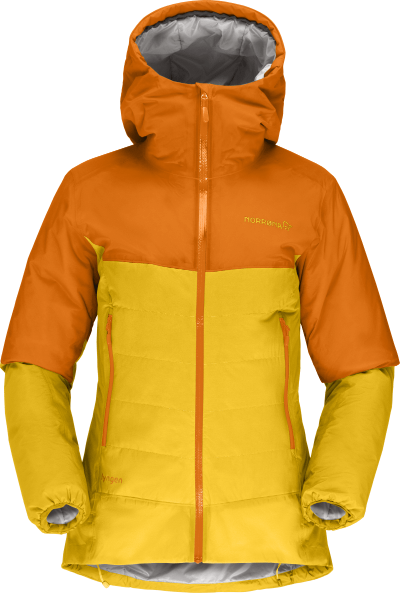 lyngen dri2 thermo60 Jacket W's Orange Popsicle/Lemon Chrome
