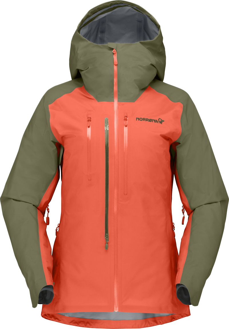 lyngen Gore-Tex Jacket W's Olive Night/Orange Alert