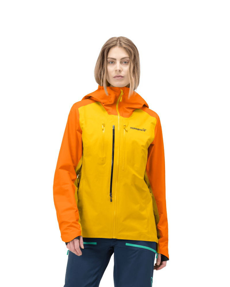 lyngen Gore-Tex Jacket W's Orange Popsicle/Lemon Chrome