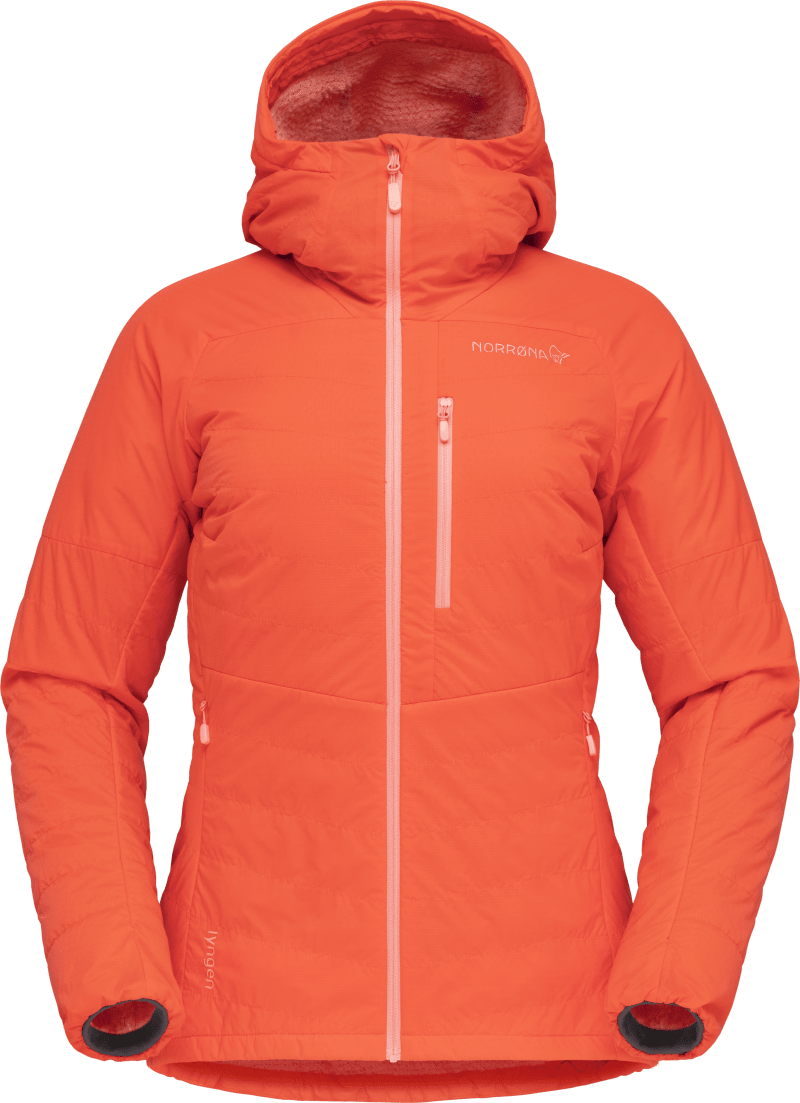 lyngen alpha100 Zip Hood W's Orange Alert
