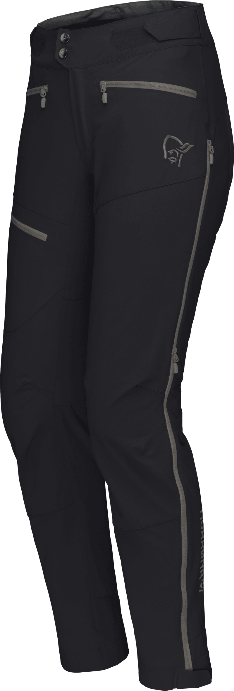 fjørå flex1 Pants W's Caviar Black/Castor Grey