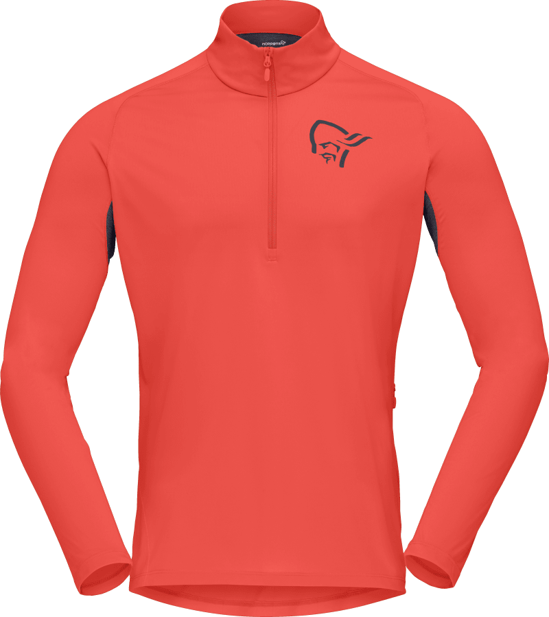 fjørå equaliser Zip Neck M's Paprika