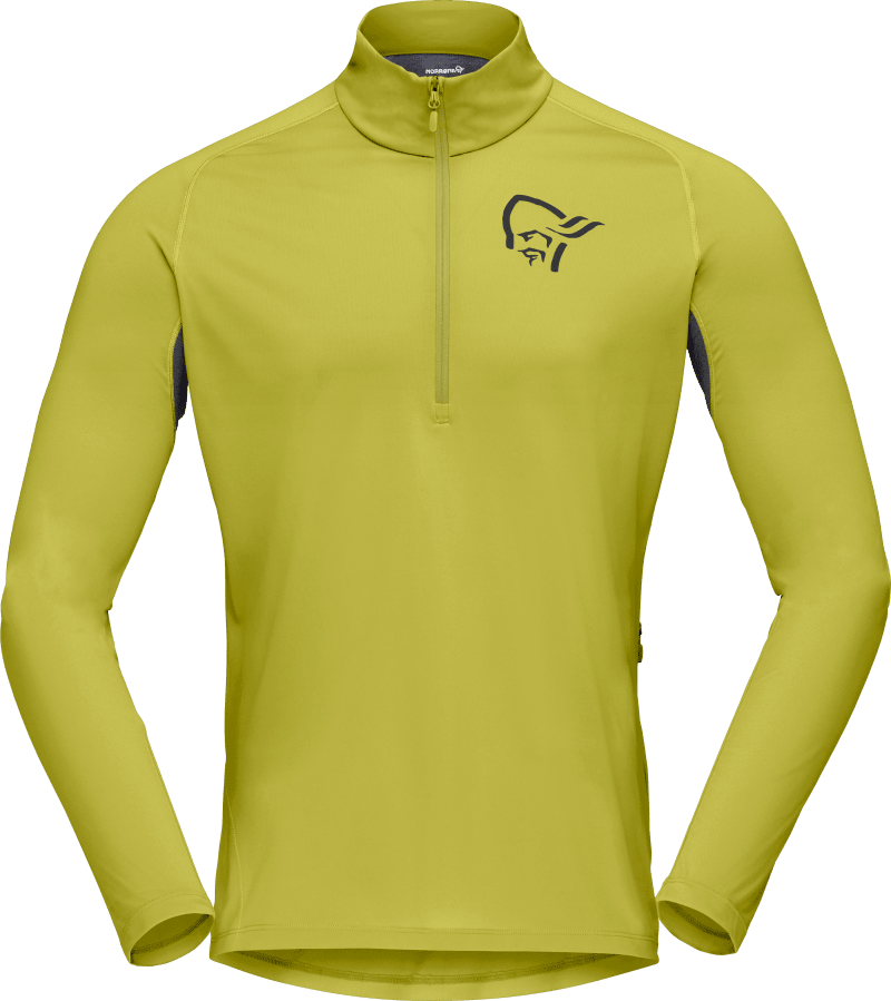 fjørå equaliser Zip Neck M's Golden Lime