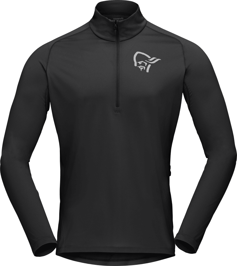 fjørå equaliser Zip Neck M's Caviar Black