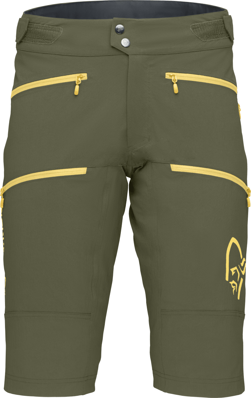 fjørå flex1 heavy duty Shorts M's Olive Night/Lemon Chrome