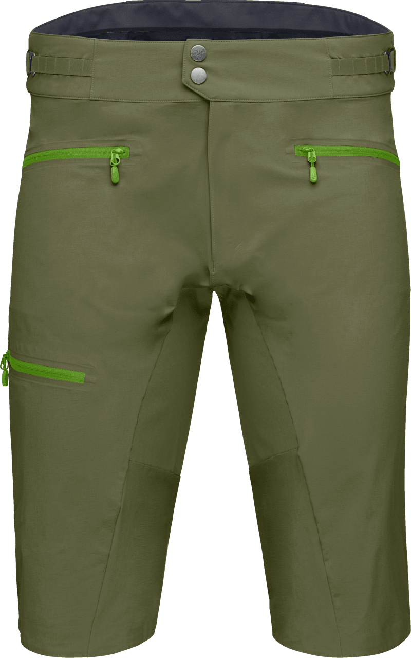fjørå flex1 mid weight Shorts M's Olive Night/Norrøna Green