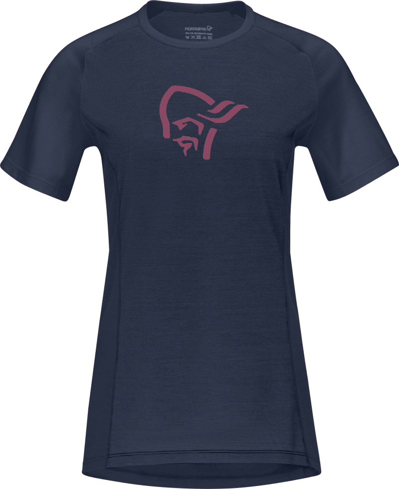 fjørå wool T-Shirt W's Indigo Night