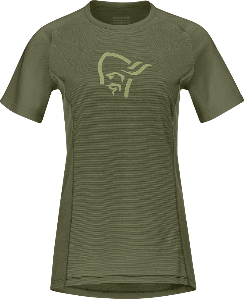 fjørå wool T-Shirt W's Olive Night