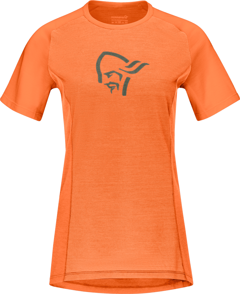 fjørå wool T-Shirt W's Orange Alert