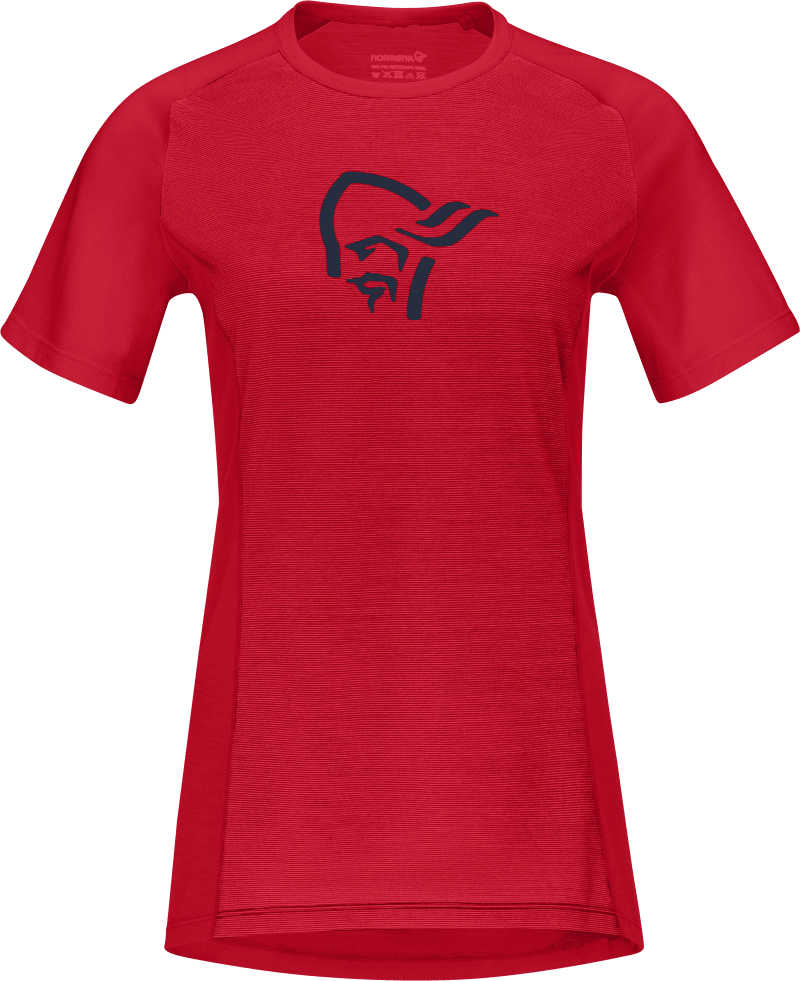 fjørå wool T-Shirt W's True Red