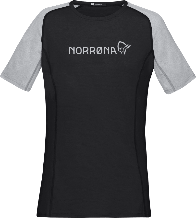 fjørå equaliser lightweight T-Shirt (W) Caviar Black/Light Grey