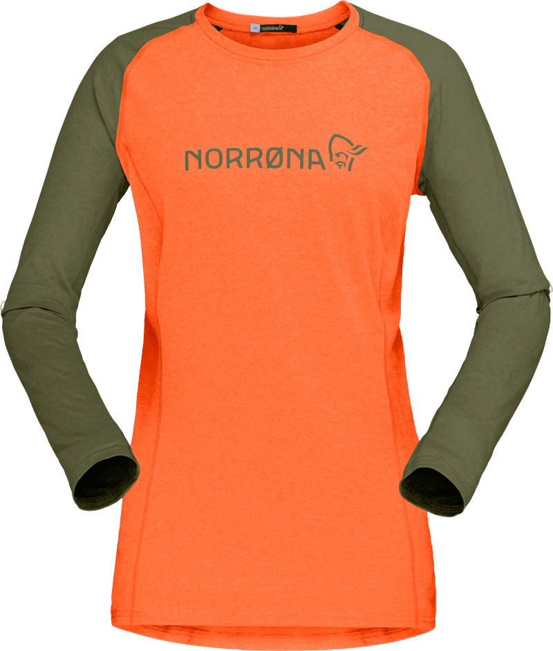 fjørå equaliser lightweight Long sleeve (W) Orange Alert