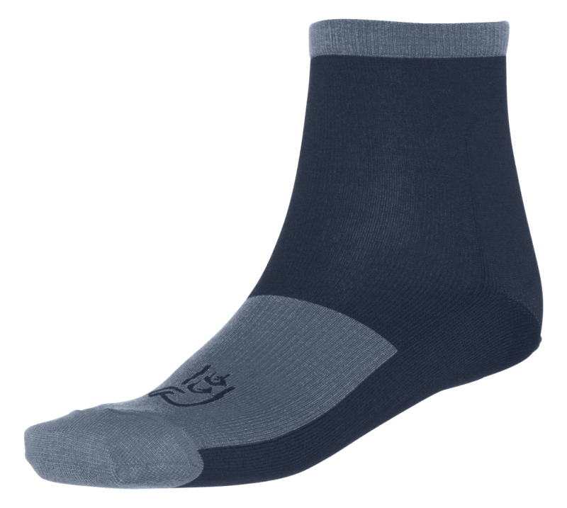 fjørå light merinoUll Socks Indigo Night/Bedrock