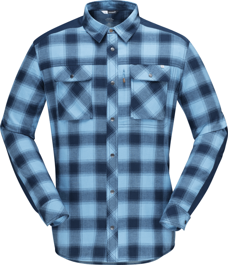svalbard flannel Shirt (M) Heritage Blue/Indigo Night