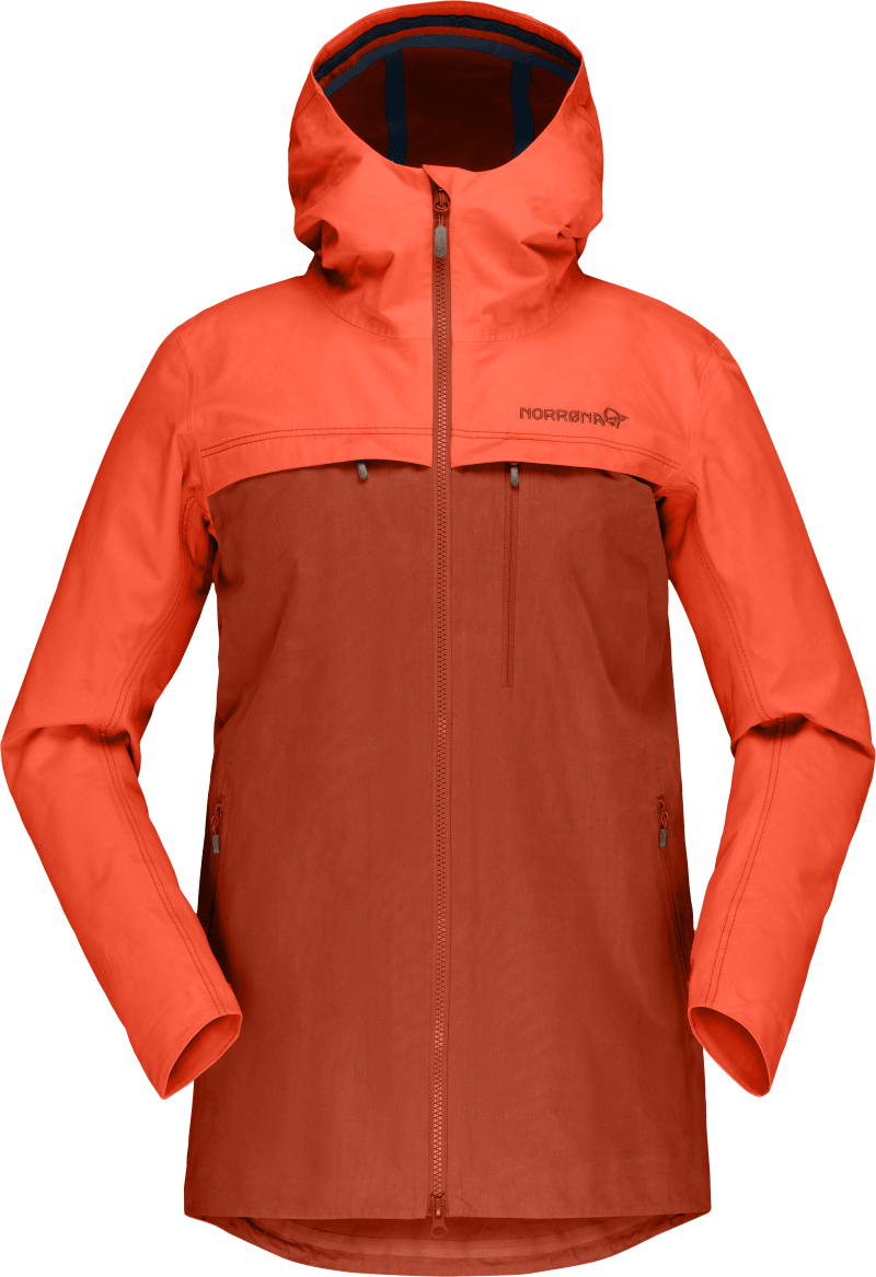 svalbard cotton Jacket (W) Orange Alert/Rooibos Tea