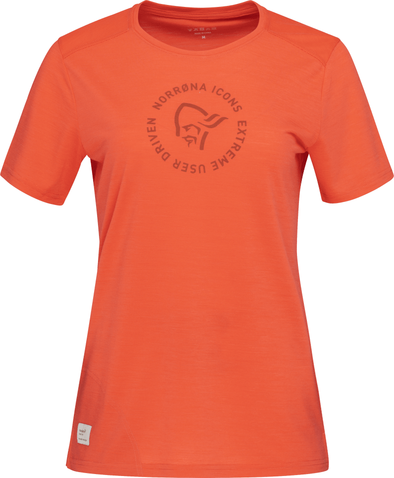 svalbard wool T-Shirt (W) Orange Alert