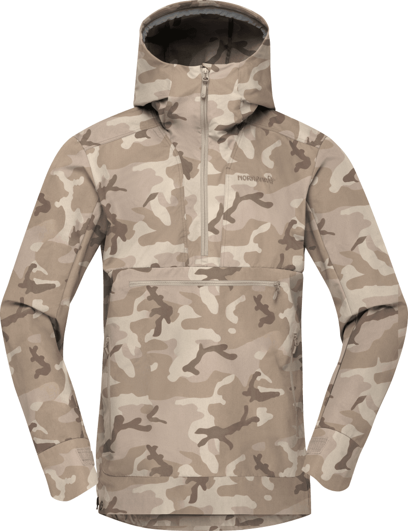 femund cotton Anorak M's Oatmeal/Pure Cashmere/Brindle