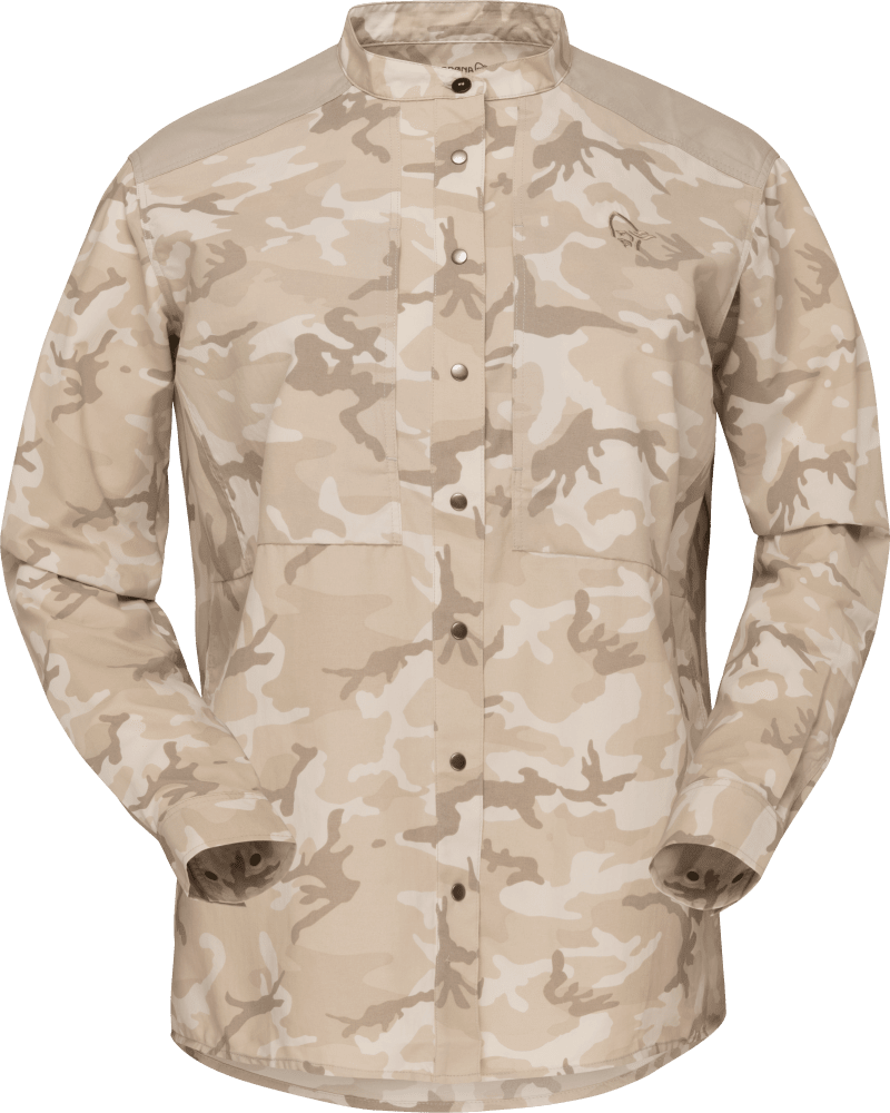femund light Shirt W's Oatmeal/Pure Cashmere/Brindle