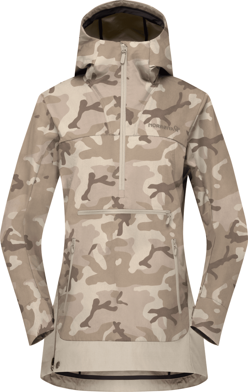 femund cotton Anorak W's Oatmeal/Pure Cashmere/Brindle